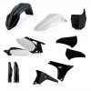 KIT PLÁSTICOS COMPLETO ACERBIS YAMAHA YZ-F 450 2010 - 2013 PRETO E BRANCO